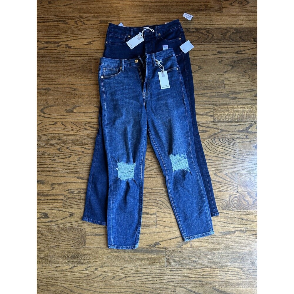 NWT GOOD AMERICAN (2)Dark Wash Denim Skinny Jeans Size 10/30